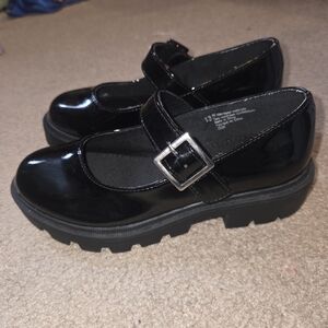 Black Mary Jane Kids Shoes